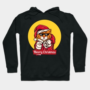 Mewry Christmas Santa Cat Hoodie